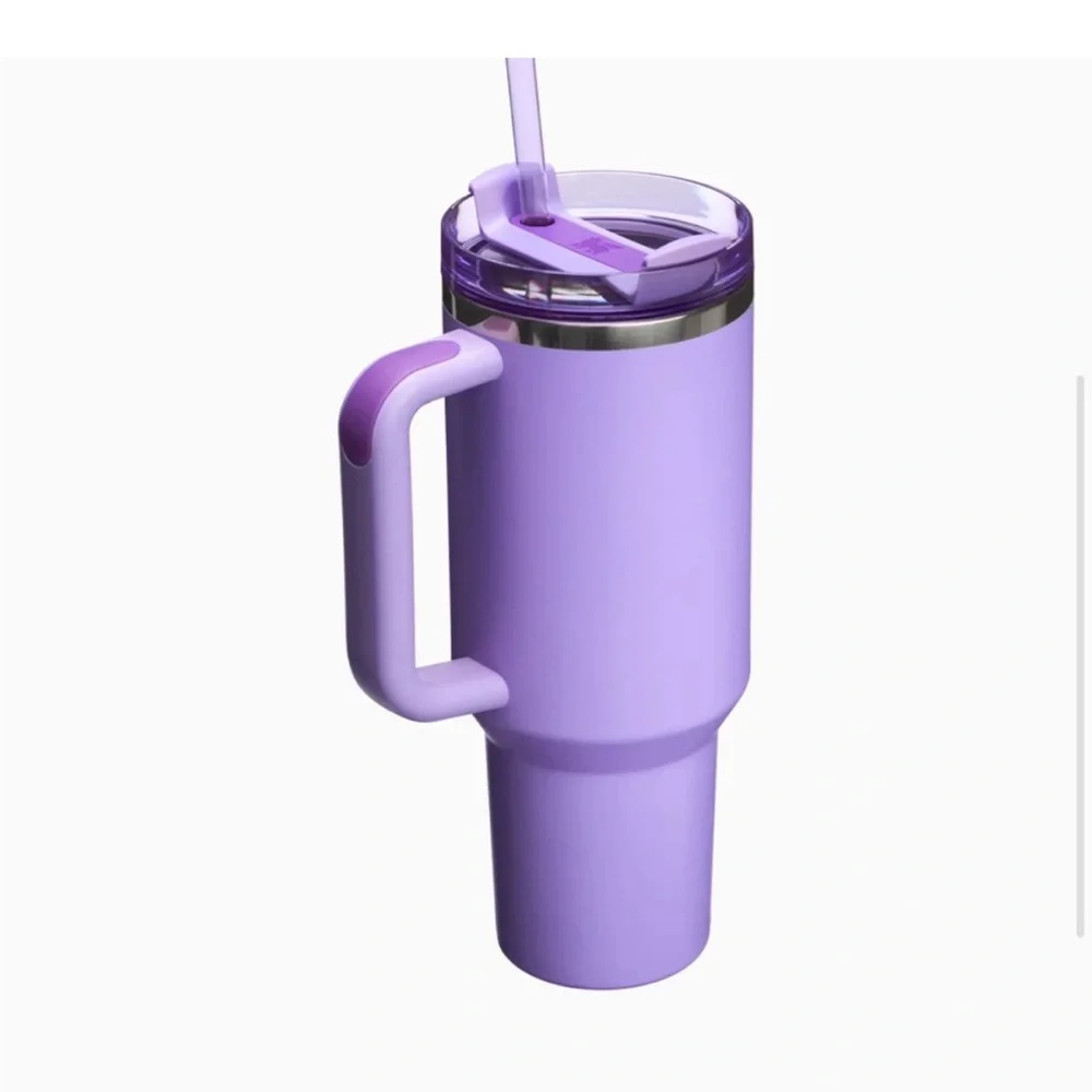 Stanley Lavender Travel Tumbler with Gold Stars - Picture 2 of 12